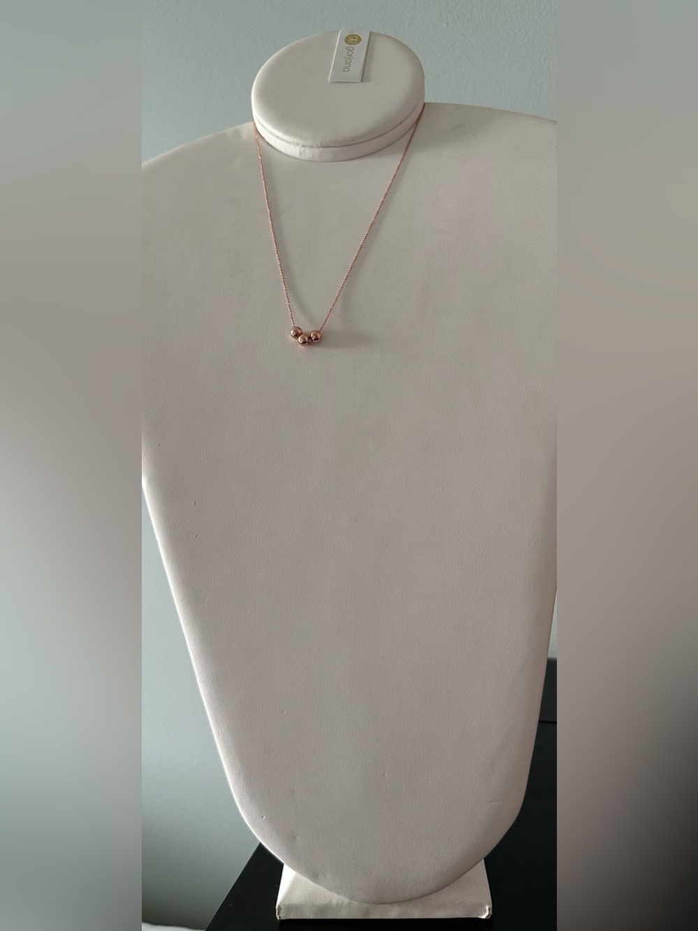 Gorjana Rose Gold 4-Sphere Ball Pendant Necklace.  NWT